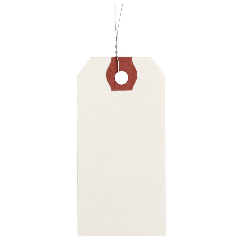 GRAINGER APPROVED 4WKY5 Blank Shipping Tag,Paper,Colored,PK1000 4WKY5
