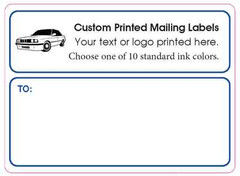 Printed Shipping Labels, 5000 Custom Stickers 4″ x 3″, 1 color, rolls or pinfed