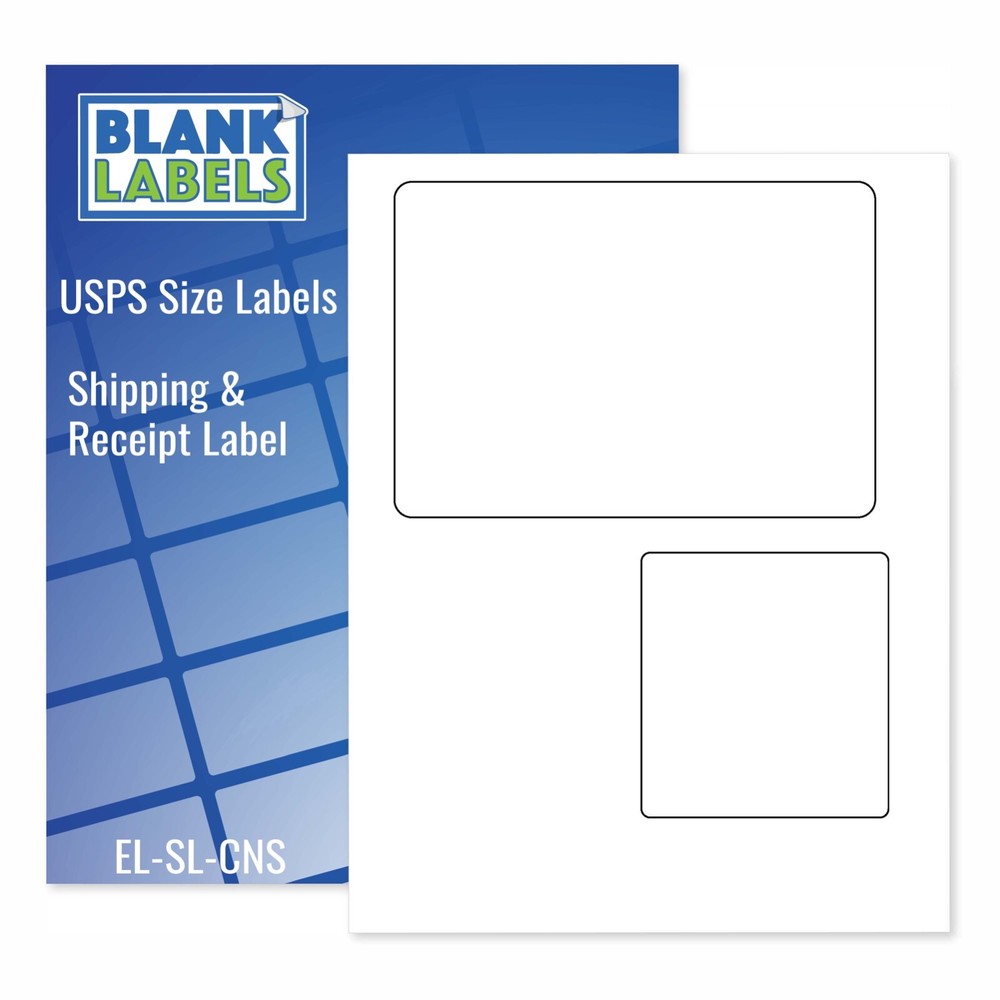 50 Laser /Ink Jet Labels Click-N-Ship with Peel Off Receipt -Perfect for USPS!
