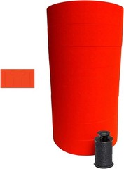 Fluorescent Red Pricing Labels for Monarch 1131 – 20,000 Labels & 1 Ink Roller