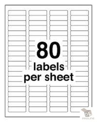 16000 Address Labels Laser Ink Jet 80UP 80 labels Per Sheet 1.75×0.5 200 Sheets