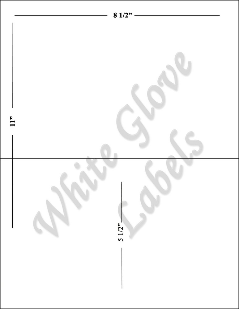 Shipping Labels 8 1/2″ x 5 1/2″ (2 Labels) per sheet