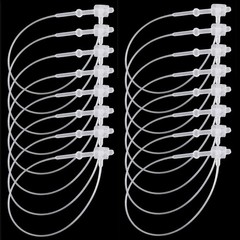 3000 Pieces Snap Lock 3″ Security Loops Plastic Tags Fasteners For Clothesclea