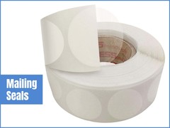 Mailing Seals Clear Wafer Shape Round – Envelope Tab Sealers
