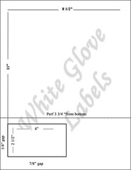 Integrated Label 4″ x 2 1/2″ (Left) – One Label – Made in USA!