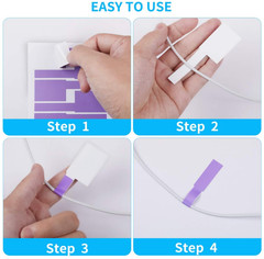 White Cable Labels, 300 Premium Wire Label Tags for Electronics, Printable Cord