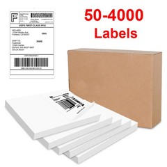 50-4000 Premium 8.5″X5.5″ Half Sheet Self Adhesive Shipping Labels Laser Inkjet