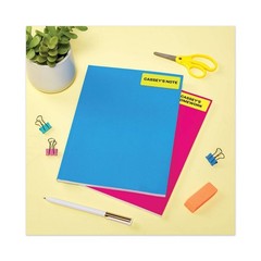1 x 2-5/8 High-Visibility Laser Labels- Neon Yellow Printable Sticker, 30 Labels