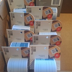4 Pack Scotch Blue Address Labels 85 Count 3in X 4in 10YD Roll
