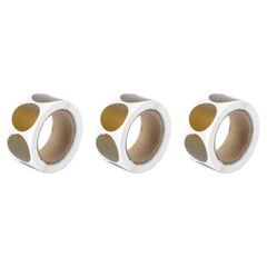 3 Rolls Golden Stickers for Envelopes Seal Package Label Gift Gifts