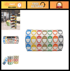Removable Day Labels – 1″ Peel Tabs – Weekly (Mon-Sun) – 7000 Stickers for FIFO,