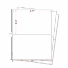 50 Half Sheet Shipping Labels for USPS UPS PAYPAL 25 Pages NEW
