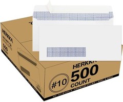 500 Pack #10 Single Left Window SELF Seal Security Envelopes, Designed for Qu…