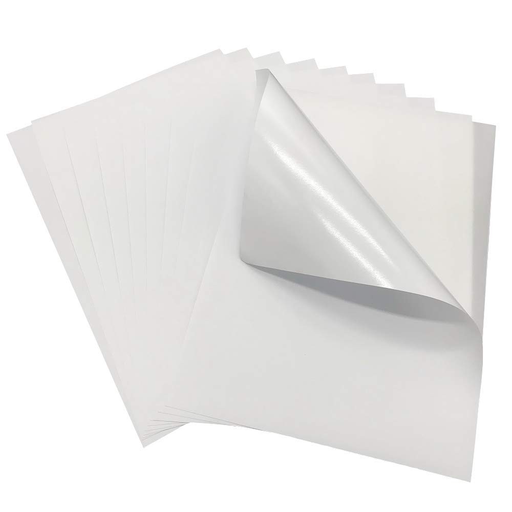Pack of 100 Sheets-High Sticky Printable Matte Self Adhesive Full Sheet A4 St