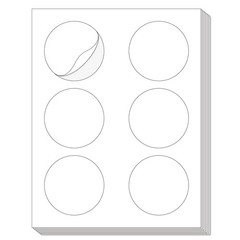 3” Diameters Round Printable 150 Labels Sticker Labels for Laser/Inkjet Prin…