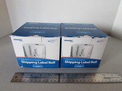 Lot of 1000 4”x 6″ Shipping Labels Zebra Eltron Compatible Stamps.com 2x Rolls