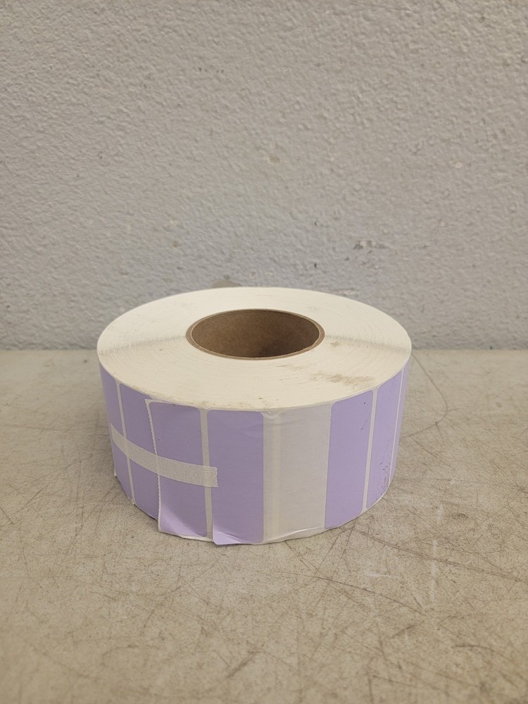3″ x 1″ Direct Thermal Labels – 1″ Core Purple