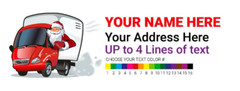 Personalized Christmas Theme Delivery Car Address Labels Stickers 2.625inx01in