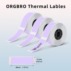Label Maker Tape Compatible with D30 Label Printer/P21 Label Printer/ORGSTA S…