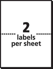 Wing Office 1500 Sheets/3000 Labels Self Adhesive shipping Label 8.5″ x 5.5″ US
