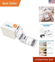 Efficient 4 x 6 Thermal Labels – 500 Pack, Compatible with Major Printers