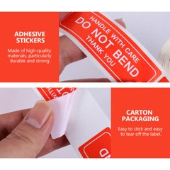 150 Pcs/Roll Label Do Not Bend Sticker Shipping Tape for Packing Stickers