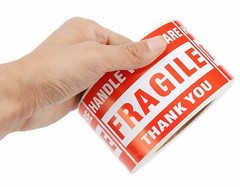 8 Rolls Fragile Stickers 3×5 HANDLE WITH CARE Warning Shipping labels – 500/Roll