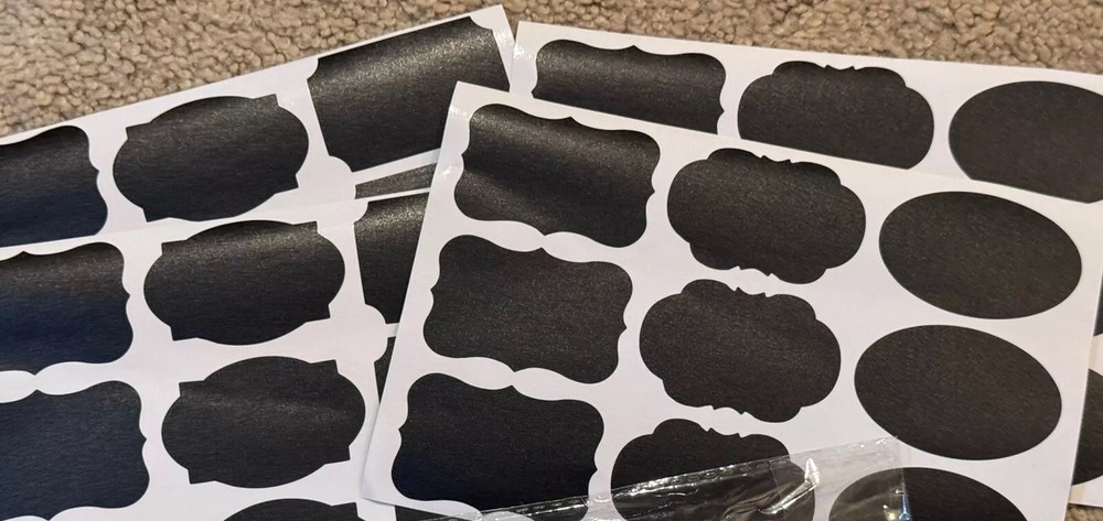 Chalkboard Labels 36 Waterproof Reusable Blackboard Stickers