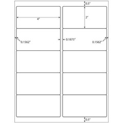 Blank Mailing Shipping Labels 8.5×5.5 Half Sheet 2UP 6UP 10UP 30UP Self Adhesive