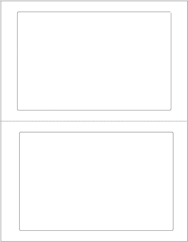 200 Self Adhesive 7″ X 4.5″ round Corner Perforated Blank Shipping Labels 2 per