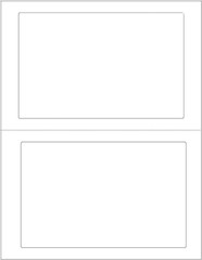 200 Self Adhesive 7″ X 4.5″ round Corner Perforated Blank Shipping Labels 2 per