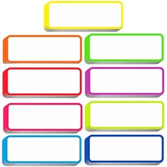 Magnetic Dry Erase Labels Colorful Name Tags Flexible Reusable Stickers