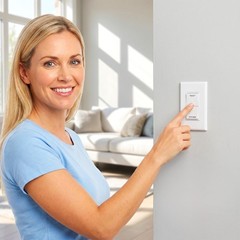 650PCS Light Switch Labels Stickers Transparent Waterproof Electrical Switch