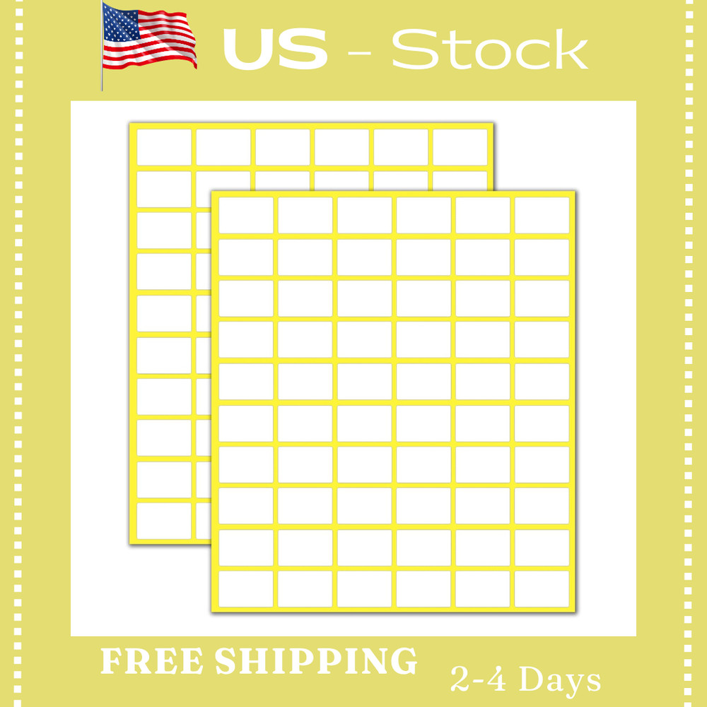 900 Pcs Matte Small White Labels Stickers Blank Labels Removable Price Tags Lab