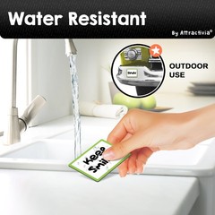 Dry Erase Magnetic Labels 2.8 x 1.8 in, with Color Borders, Small Dry Erase Magn