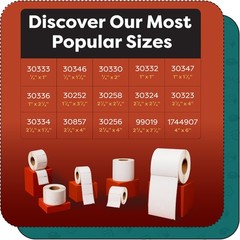 Aegis Adhesives – 1 X 2-1/8 Replacement for DYMO 30336 12 Rolls/6000 Labels D…