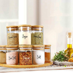 278 Pcs Clear Spice Labels Stickers Preprinted,Small-Stickable -Removable,139 Bl