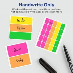 Avery Color-Coding Removable Labels, 1/2″ x 1-3/4″, Assorted Neon Colors,