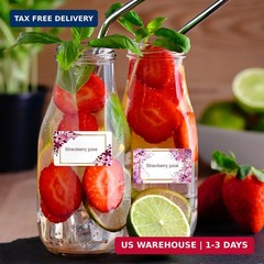 Labels for Jars 2″ x 1.2″ 250 Pcs Bottle Labels 4 Colors Name Tag Stickers Water
