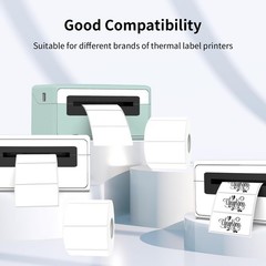 300 Pcs 2×1 Inch Self Adhesive Thermal Sticker Labels for Barcode Name Address