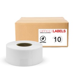 Replacement for Dymo 30320 1-1/8 x 3-1/2 (28mm x 89mm) 10 Pack