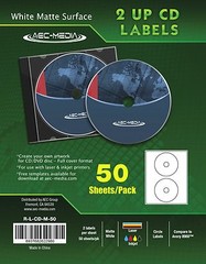 White Matte Surface Shipping Labels, Name / Address Labels
