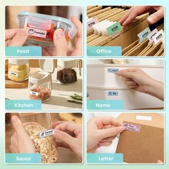 Genuine P21 Label Maker Tape 14x40mm 0.55×1.57in 3-Roll Christmas Theme
