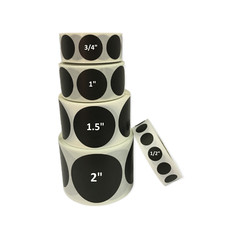 Blank 3/4″ (0.75″) Round Inventory Color Coding Labels 1000/Roll (Choose Color)