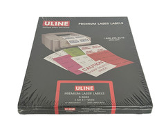 ULINE Premium Laser Labels S-5042, 2 5/ x 1″ White, 30 Labels/Sheet 3000 Labels