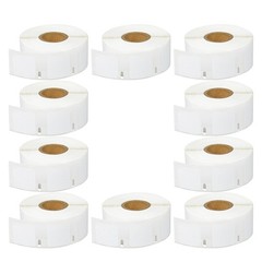 10Rolls 1″ x 1″ LW Multipurpose 750 Labels Square 30332 for Dymo LabelWriters