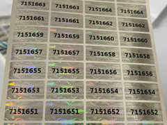 Warranty Void Hologram Security Label Sticker duplicated number sticker 600pcs