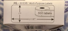 Lot Of 9 Rolls “Direct Thermal Multi-Purpose Labels HL30336 Dymo 1 X 2 1/8 New