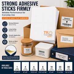 100/500 Sheets Sticker Paper Printable Strong Adhesive Mailing Shipping Labels