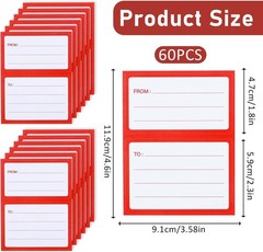 To/From Address Mailing Labels Self-Adhesive Mailing Labels Stickers 60/120 pcs